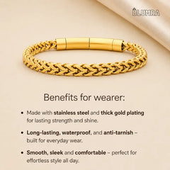 Premium Gold-Plated Cuban Link Bracelet | Blumra