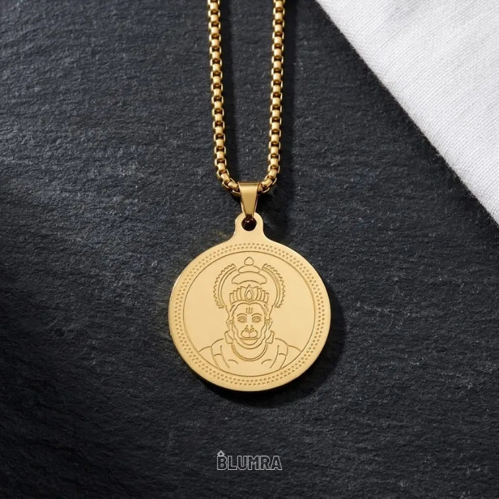 Bajrang Kavach – Hanuman Gold Plated Chain for Men | Blumra