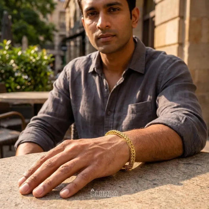 Premium Gold-Plated Cuban Link Bracelet | Blumra