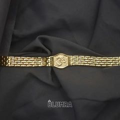 Premium Om Gold Bracelet For Men