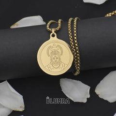 Hanuman Gold Plated Pendant Chain For Men (24 Inch)