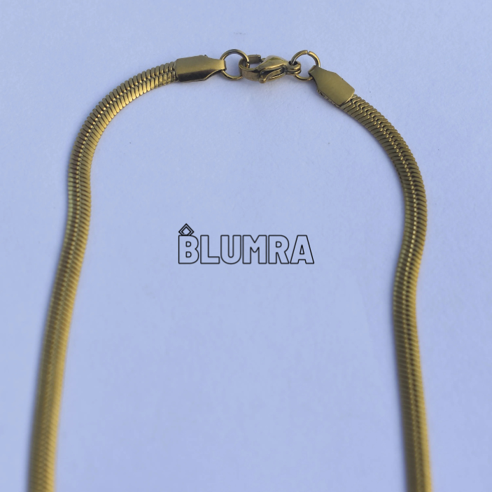 Gold Plated Snake Chain For Men (21.5inch)