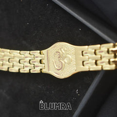 Premium Om Gold Bracelet For Men