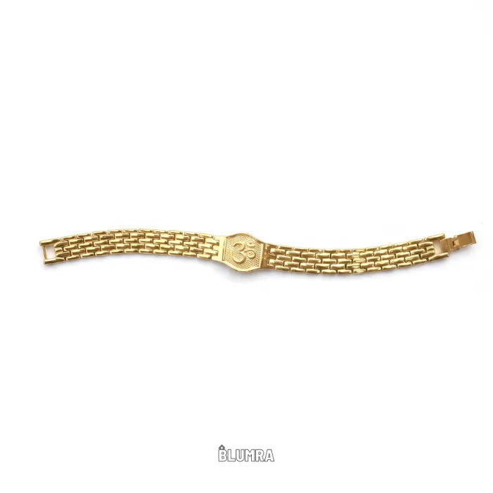 Premium Om Gold Bracelet For Men | Blumra